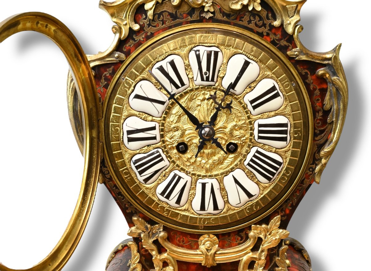 Large Boulle-style Clock - France, Mid-19th Century-photo-2